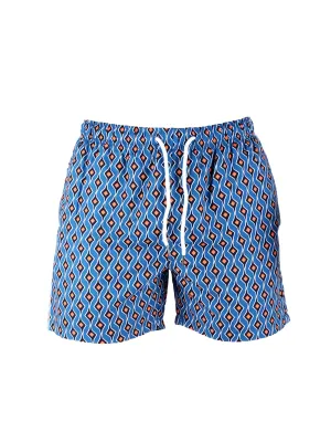 AQUA Swim Shorts Abstract - Light Blue