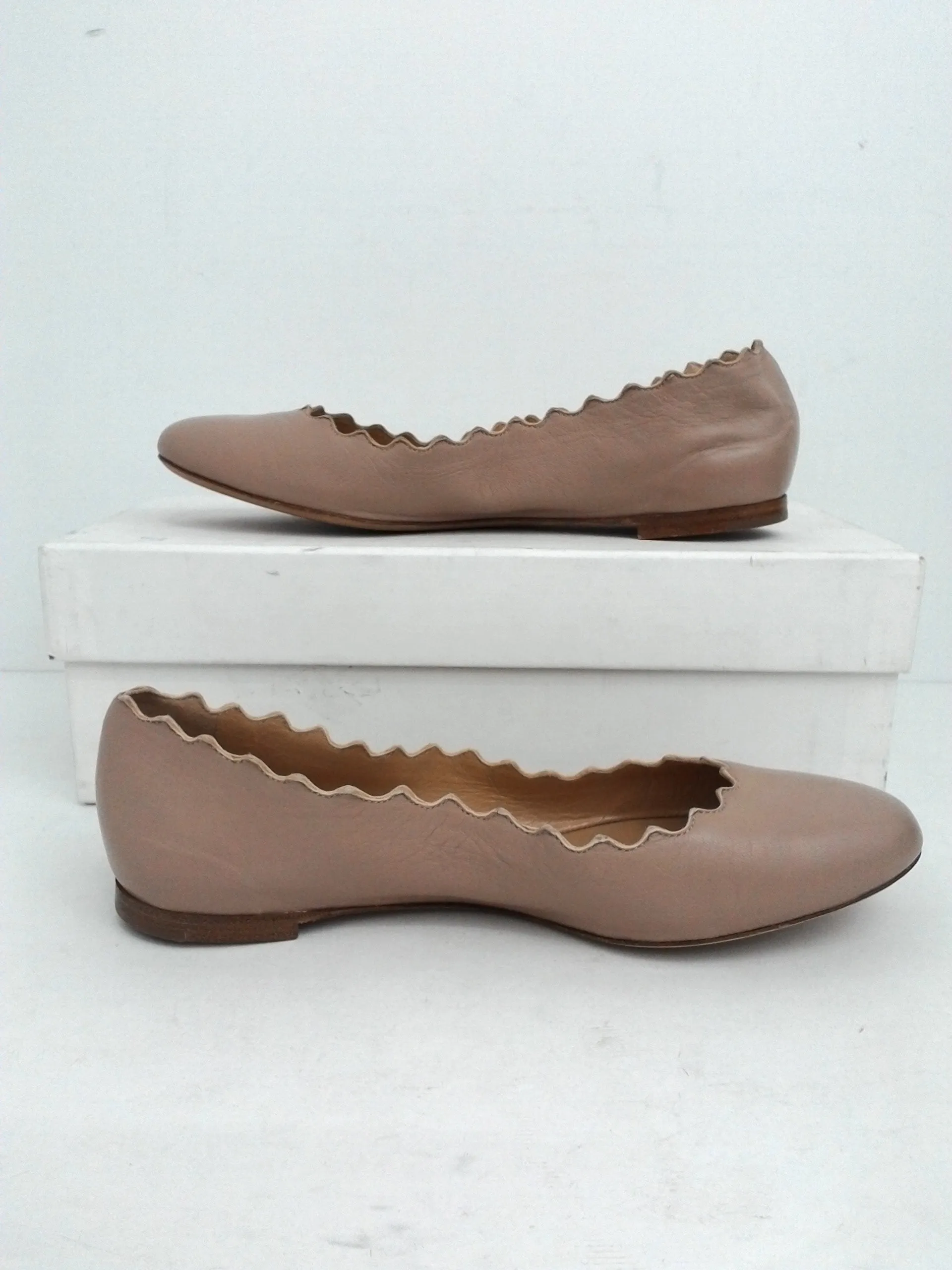 Chloé Women's Ballerinas Pink Tea Leather size 36