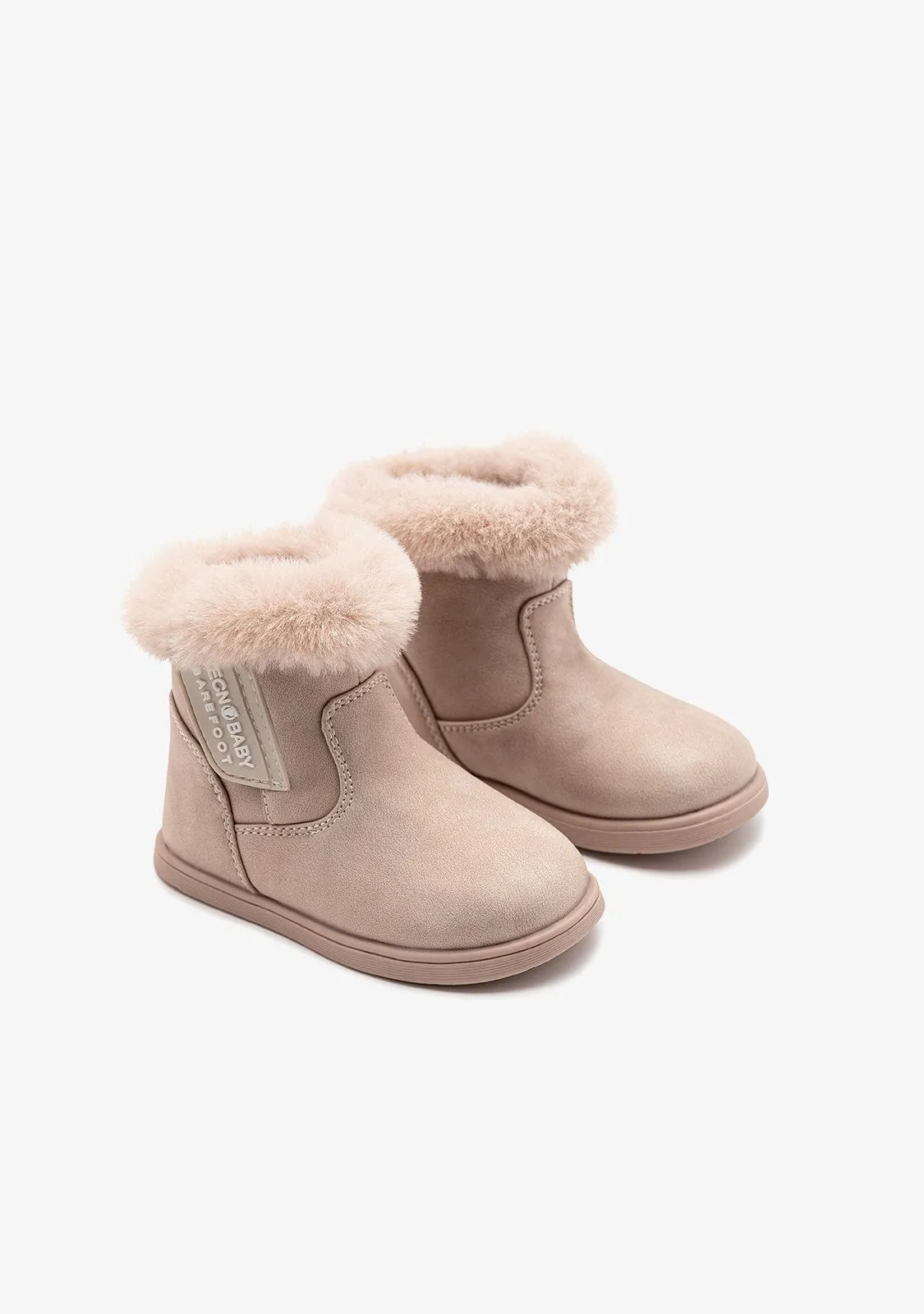Gold Respectful Plush Boots