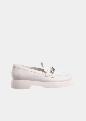 Hogl Premium White Leather Loafers