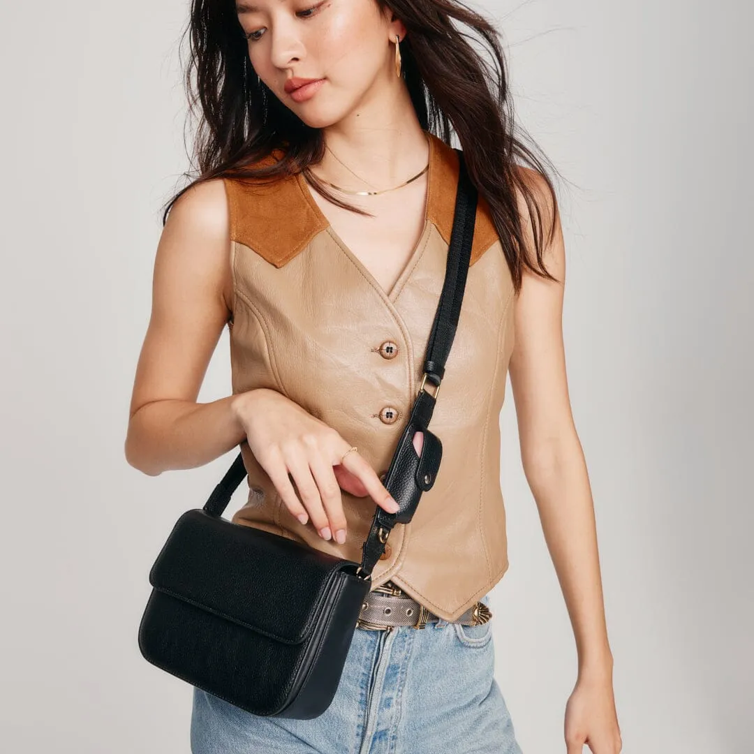 Lana Lipstick Bag - Black/Gold
