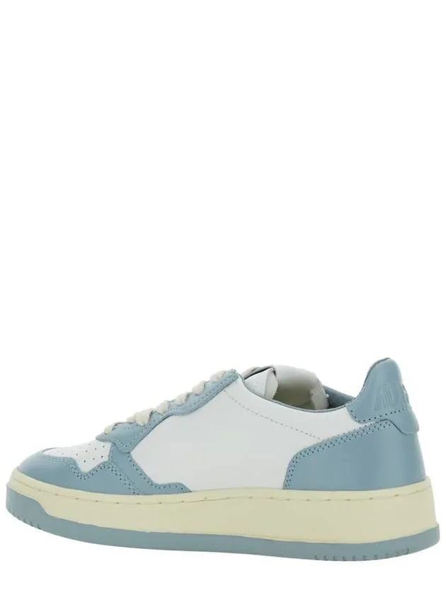 'Medalist' Light-Blue Low Top Sneakers With Logo Patch In Leather Woman
