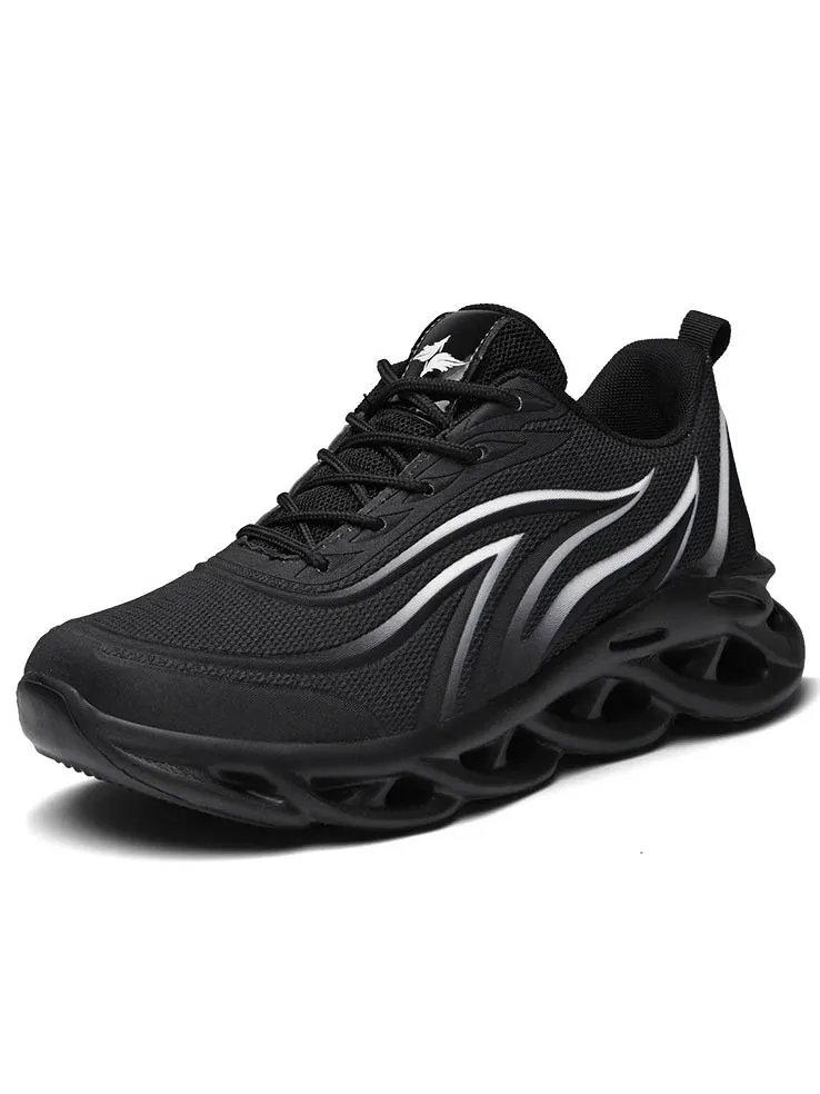 Men's Flame Printed Lace-Up Sneakers / Outdoor Sports Shoes - SF0718