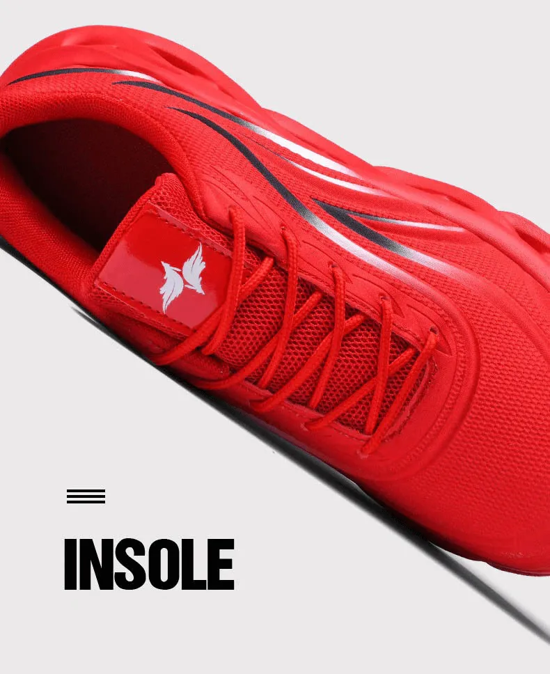 Men's Flame Printed Lace-Up Sneakers / Outdoor Sports Shoes - SF0718