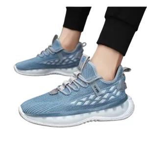 Mesh Sneakers Men Lace Up Running Shoes