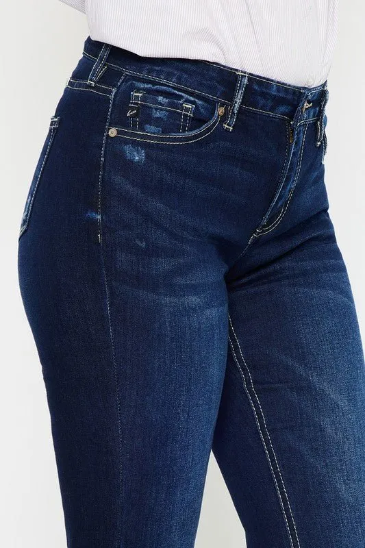 Mid Rise Flare Jeans