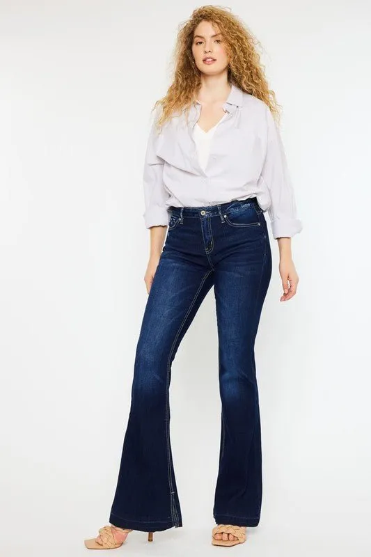 Mid Rise Flare Jeans