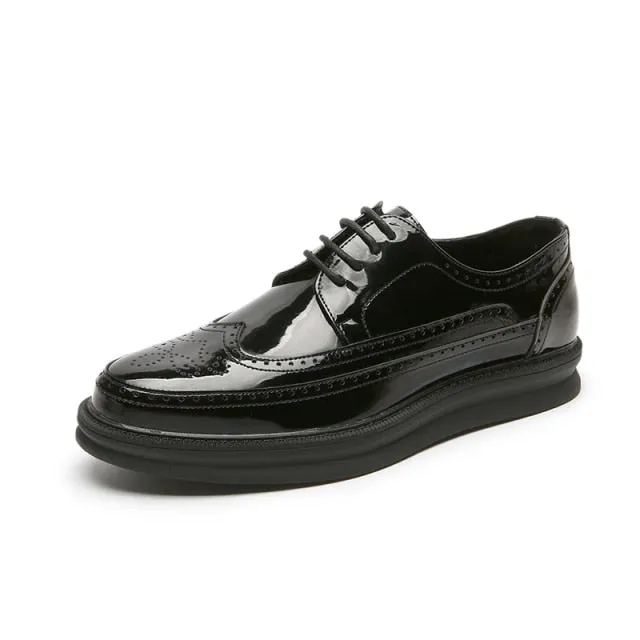 Oxford Shoes Fashion Brogue Formal Dress Shoes
