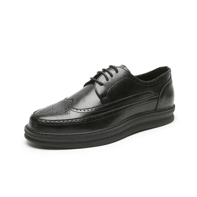 Oxford Shoes Fashion Brogue Formal Dress Shoes