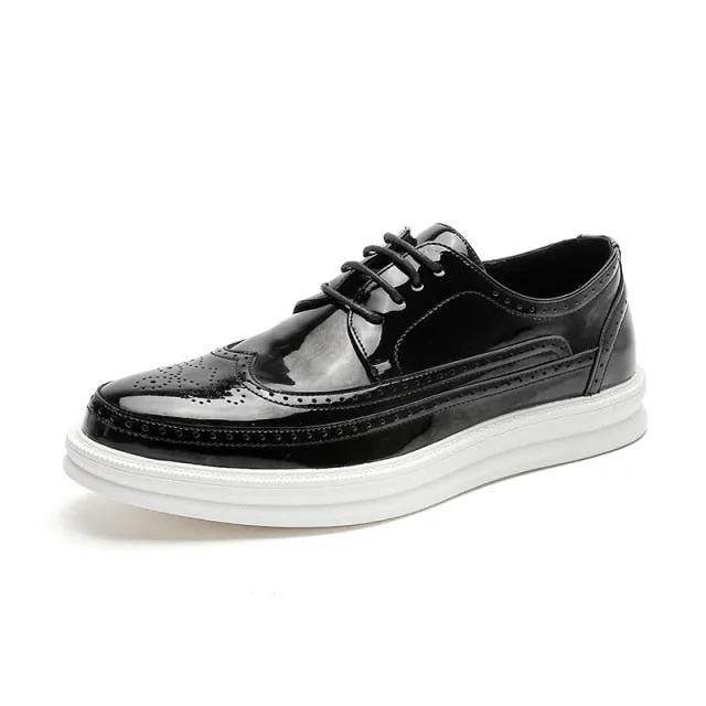 Oxford Shoes Fashion Brogue Formal Dress Shoes