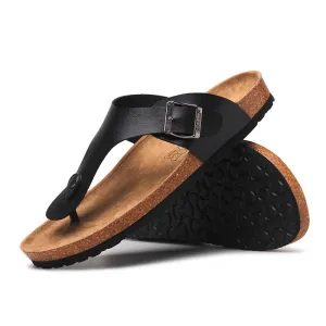 Summer Flip-Flops Beach Couples Cork Leisure Flip Flops